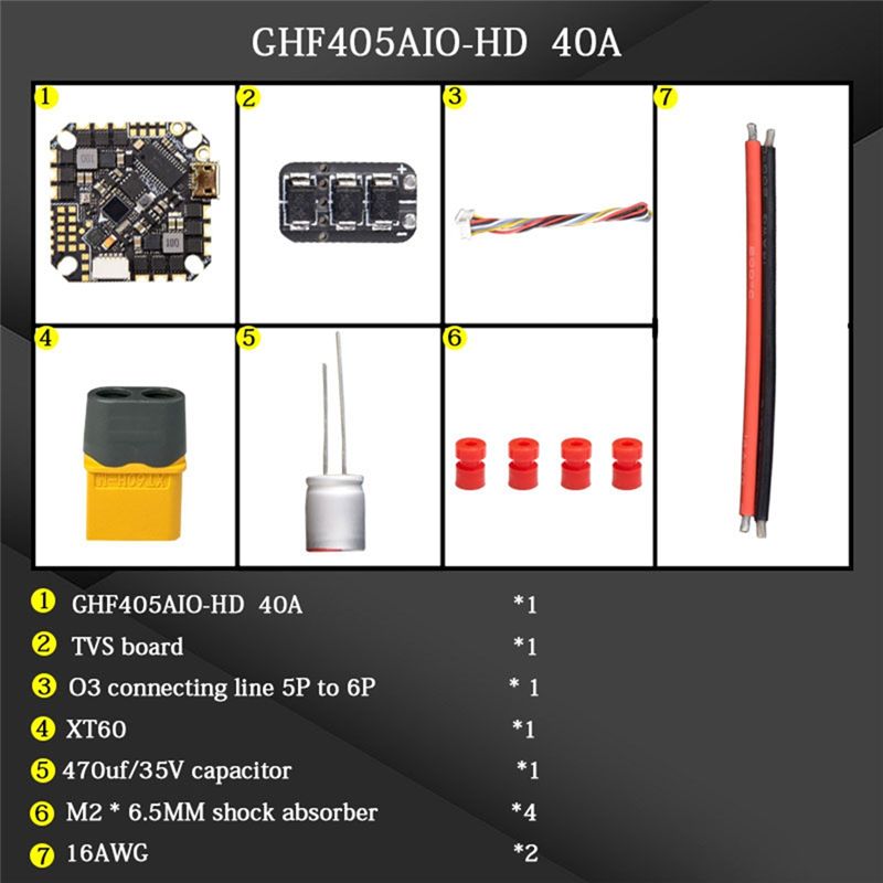 ABTI-GHF405AIO-HD 40A AIO Uçuş - Drone Esc incelemesi ve fiyatı